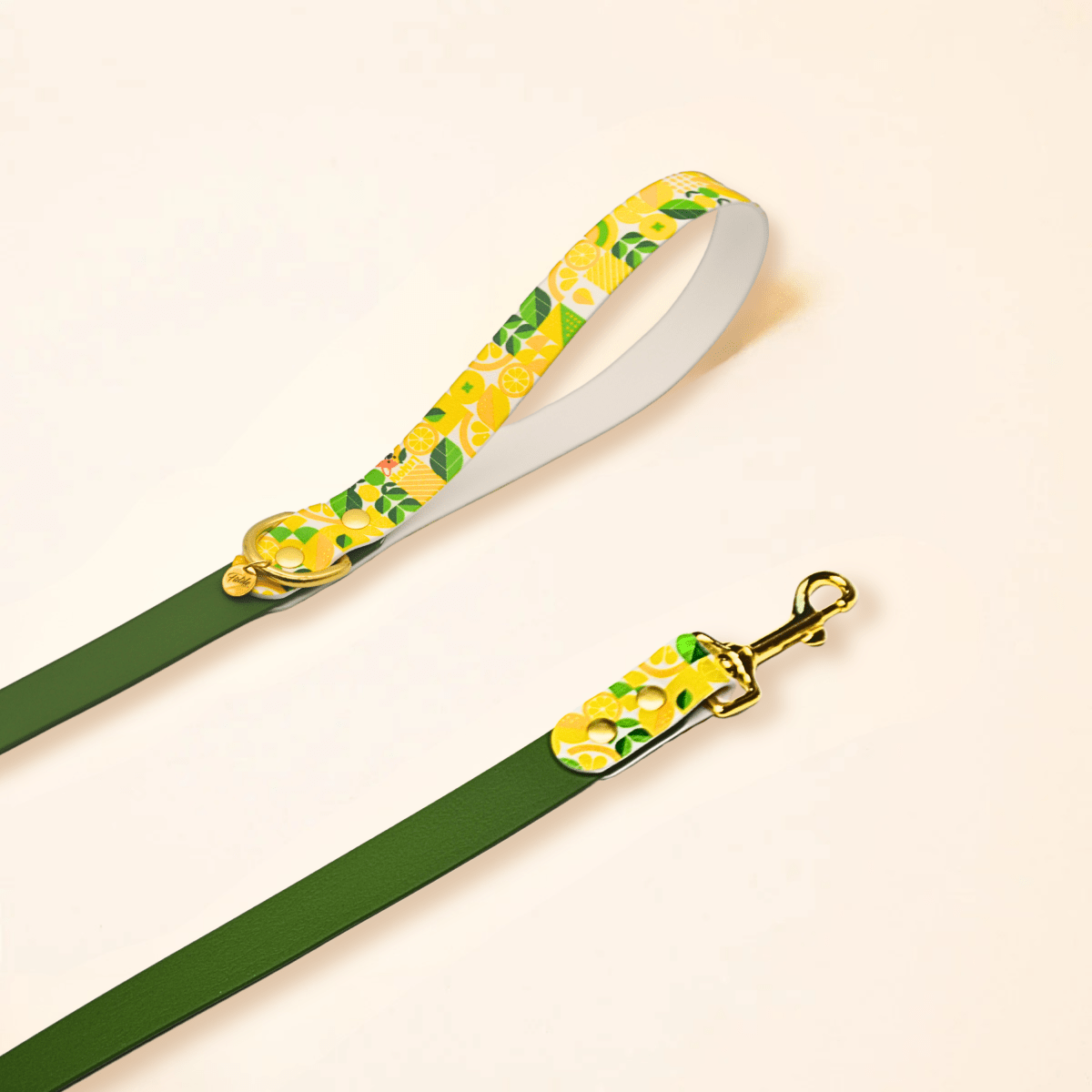 Laisse "LEMON" - Olive - Édition limitée - Fidèle Paris