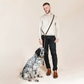 Laisse multi-positions pour chien - Chocolat