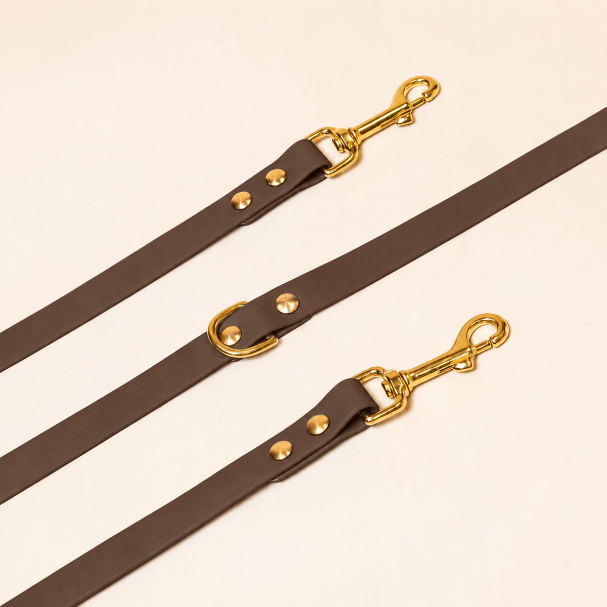 Laisse multi-positions pour chien - Chocolat