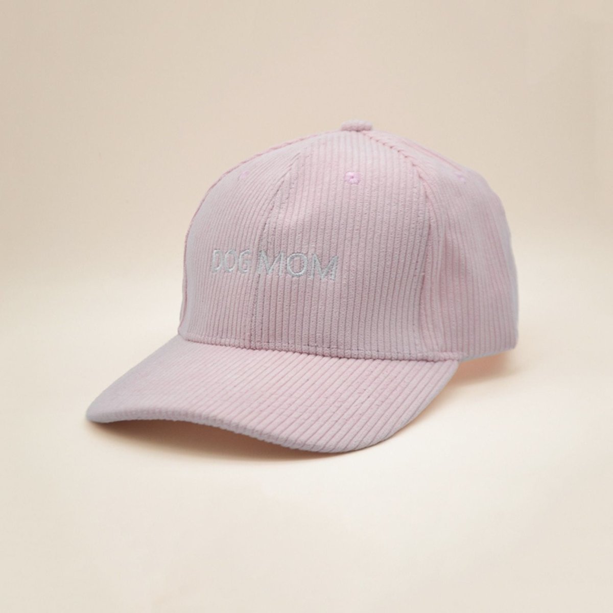 Casquette en velour "DOG MOM" - Rose - Fidèle Paris