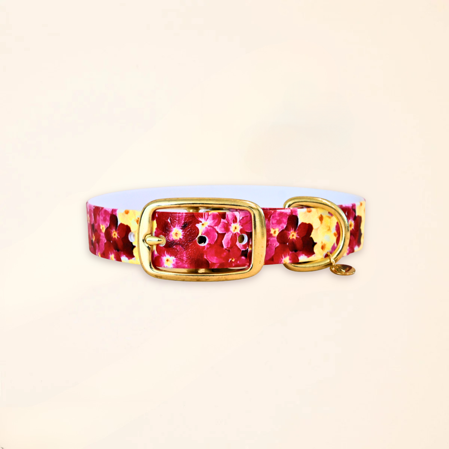 Collier pour chien "The Bloom édition" - Bordeaux