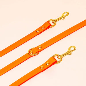 Laisse multi-positions - Orange fluo