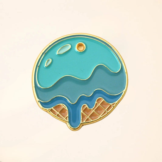 Médaille pour chien - Ice Cream - Bleu - Fidèle Paris