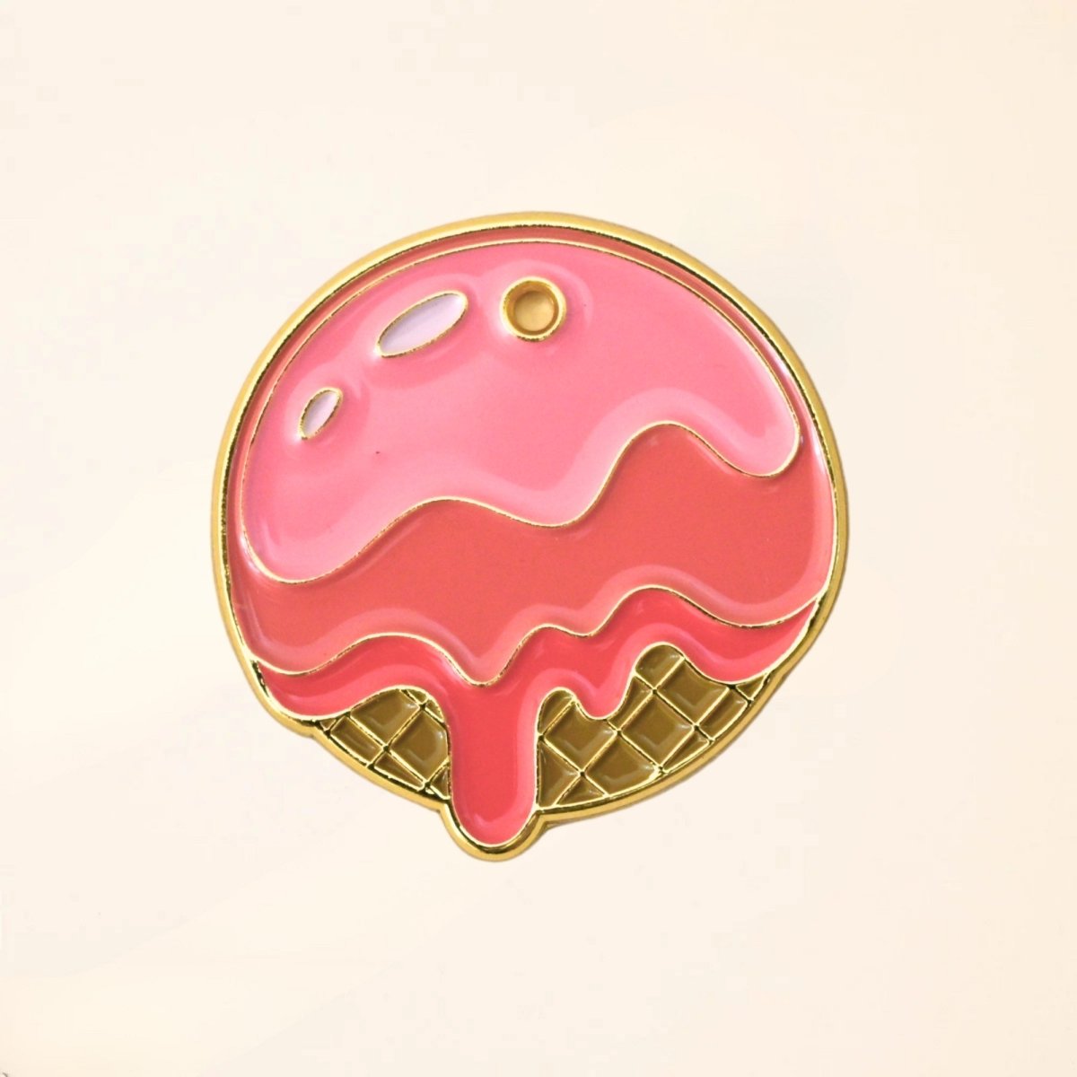 Médaille pour chien - Ice Cream - Rose - Fidèle Paris